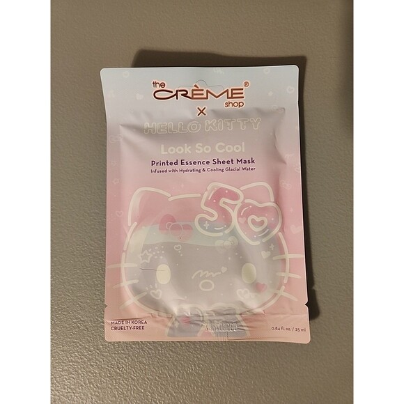 2x Hello Kitty Creme Shop Sheet Mask Look So Cool 0.84 fl 50th Anniversary - Picture 2 of 4